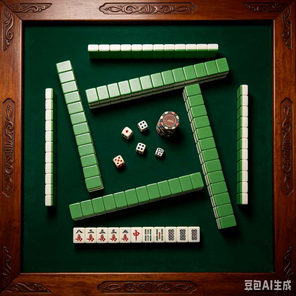 deep print mahjong set